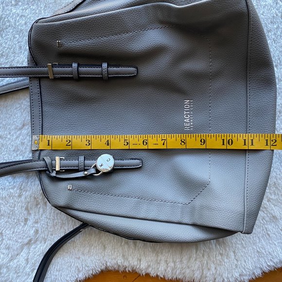 Kenneth Cole Reaction Gray Shoulder Bag - Picture 8 of 16
